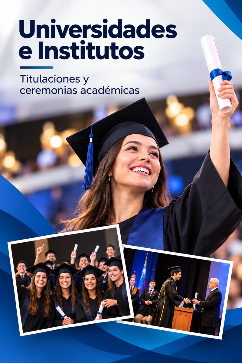 Universidades e institutos: titulaciones y ceremonias académicas